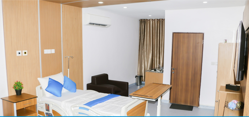 Modern patient ward at Nisa Premier Hospital