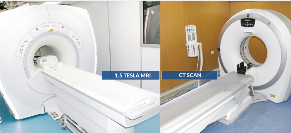 1.5 Tesla MRI and CT scan