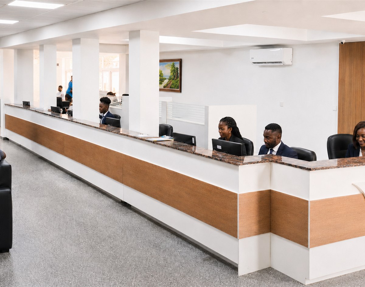 Nisa Premier Hospital reception and patient services desk